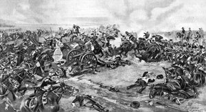 Die Schlacht von Waterloo, gekämpft am 18. Juni 1815, 1910 von Unbekannt