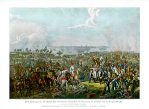 Die Völkerschlacht bei Leipzig, Deutschland, 18. Oktober 1813, 1900 von Unbekannt