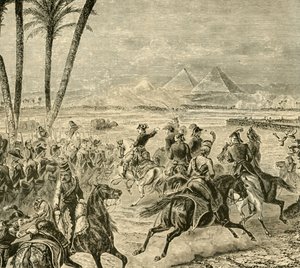 Die Schlacht der Pyramiden, 1798, 1890 von Unbekannt