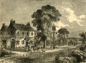 The Bell Inn, Kilburn, 1750, um 1876 von Unbekannt