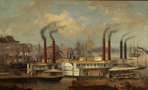 Die Belle Creole in New Orleans, ca. 1845-1849 von Unbekannt