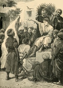 Der Junge Cyrus spielt den König, 1890 von Unbekannt