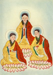 Die buddhistische Triade von Unbekannt