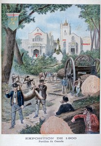Der kanadische Pavillon auf der Weltausstellung von 1900, Paris, 1900 von Unbekannt