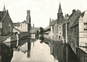 Der Kanal, Brügge, Belgien, 1895