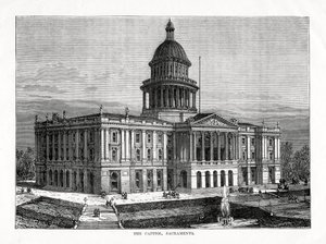 Das Kapitol, Sacramento, Kalifornien, USA, 1877 von Unbekannt