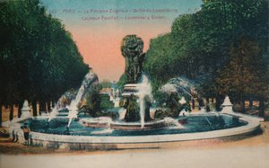 Der Carpeaux-Brunnen - Jardin du Luxembourg, Paris, um 1920 von Unbekannt