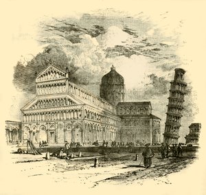 Der Dom und der Schiefe Turm, Pisa, 1890