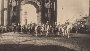 Der feierliche Einzug von Nikolaus II. in Moskau am 9. Mai 1896, 1896