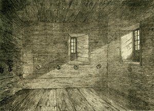 Das Zimmer im Lambeth Palace, in dem die Lollarden eingesperrt waren, ca. 1878 von Unbekannt