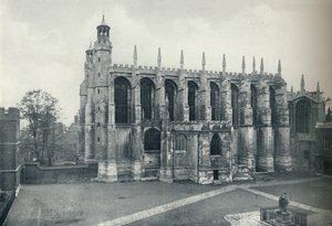 Die Kapelle, vom Dach der Long Chamber, 1926
