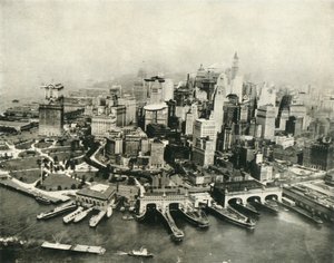 Die Stadt New York aus der Luft gesehen, 1936 von Unbekannt