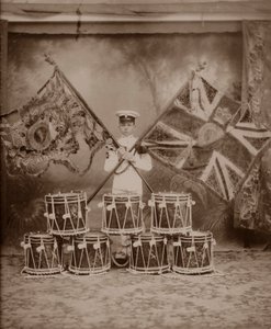 Die Farben der 1. Royal Munster Fusiliers, Rangoon, Burma von Unbekannt