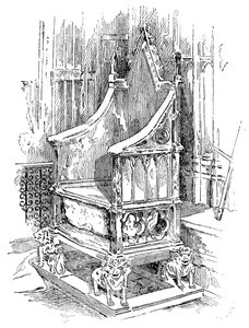 Der Krönungsstuhl, Westminster Abbey, London, 1900 von Unbekannt