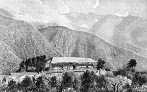 Die Cussillani Hacienda, Yungas, Bolivien, 1895 von Unbekannt