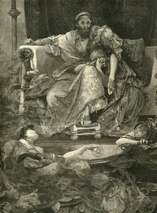 Der Tod des Sardanapalus, 1890 von Unbekannt