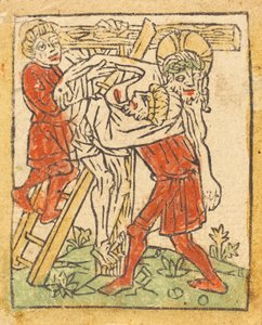 Die Kreuzabnahme, um 1475 von Unbekannt
