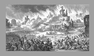 Die Zerstörung Jerusalems und des Tempels, 1818 von Unbekannt