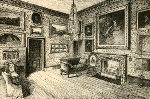 Das Wohnzimmer in Abbotsford, 1882