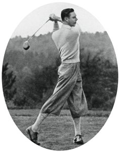Der Herzog von York spielt Golf im Jahr 1934 von Unbekannt