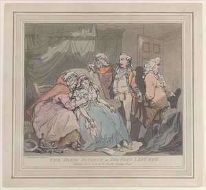Der sterbende Patient oder die letzte Gebühr des Arztes, 1. April 1786