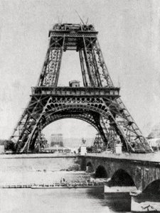 Der Eiffelturm im Bau, Paris, um 1888