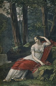 Die Kaiserin Josephine im Park von Malmaison von Unbekannt