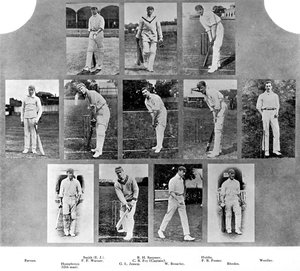 Das englische Cricket-Team von 1912