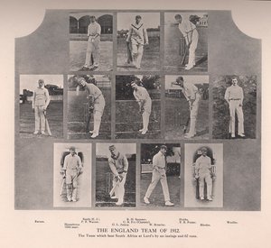 Das englische Cricket-Team von 1912