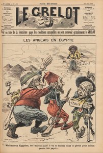 Die Engländer in Ägypten. Karikatur aus Le Grelot, 22. März 1896 von Unbekannt