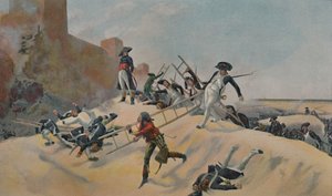 Das Beispiel. - Kleber beim Angriff auf Acre, 1799, 1896
