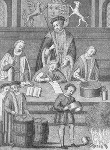 Das Schatzamt zur Zeit von Heinrich VII., ca. 1490 1904 von Unbekannt