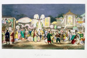 Das Laternenfest, China, 1824-1827