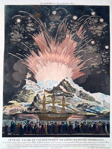 Die Feierlichkeiten der Krönung, Paris, 2. Dezember 1804, 19. Jahrhundert von Unbekannt