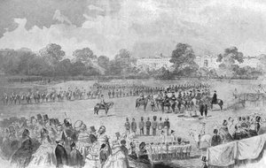 Die erste Verleihung des Victoria-Kreuzes durch Königin Victoria, Hyde Park, 26. Juni 1857, 1901 von Unbekannt
