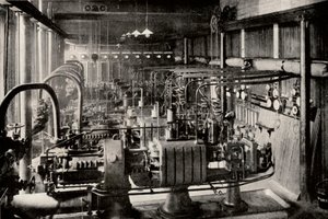 Die erste Parsons-Turbo-Elektrische-Generatorstation, ca. 1916