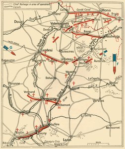 Die erste Phase des großen Rückzugs...1914, ca. 1920 von Unbekannt