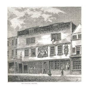 Das Fortune Theatre. Nach einem Druck veröffentlicht von Wilkinson