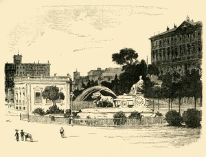 Der Brunnen der Kybele, Madrid, 1890