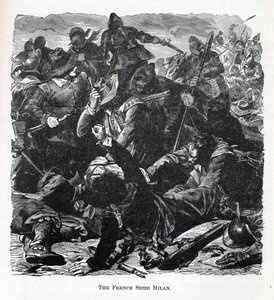 Die Franzosen erobern Mailand, 1882