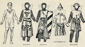 Die Galerie der britischen Kostüme: Wie die Engländer zur Zeit von König John gekleidet waren, ca. 1934 von Unbekannt