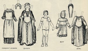 Die Galerie der britischen Kostüme: Die Kleidung der Menschen in normannischer Zeit, ca. 1934 von Unbekannt