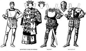 Die Galerie der britischen Kostüme: Die Kleider, die in der Herrschaft von Richard III getragen wurden, ca. 1934 von Unbekannt