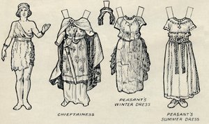 Die Galerie der historischen Kostüme: Was die Briten und Römer trugen, ca. 1934