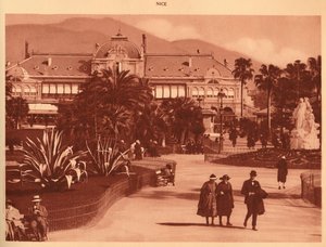 Die Gärten und das Casino, Nizza, 1930 von Unbekannt