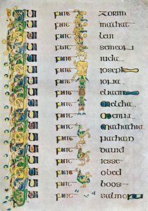 Die Genealogie Christi, 800 n. Chr., 20. Jahrhundert von Unbekannt