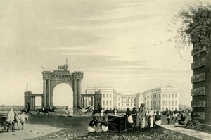 Der Generalgouverneur und die Leibgarde vor dem Regierungshaus, 1820, 1925 von Unbekannt