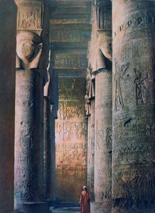 Die große Halle, Tempel der Hathor, Dendera, Ägypten, 20. Jahrhundert