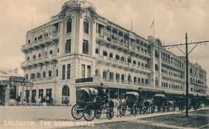 Das Grand Hotel, Kalkutta, um 1920
