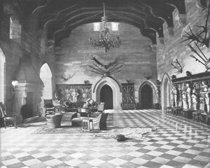 Die Große Halle, Warwick Castle, Warwickshire, 1894